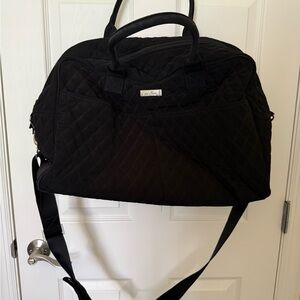 Vera Bradley Black Quilted Travel Bag